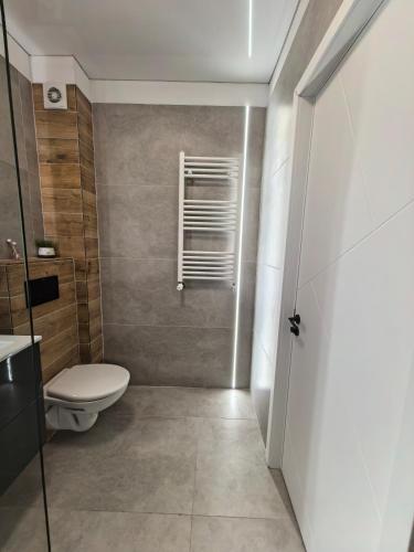 a bathroom with a toilet and a sink at Atractiv Two Luxury in Dudu