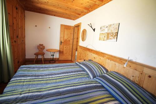 Katil atau katil-katil dalam bilik di Residenza Lagrev - 2 Zimmerwohnung Nr 022 - Typ 21A - Hochparterre - Süd West