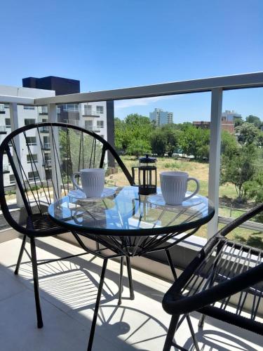 Un balcón o terraza de G & A Rent Ezeiza