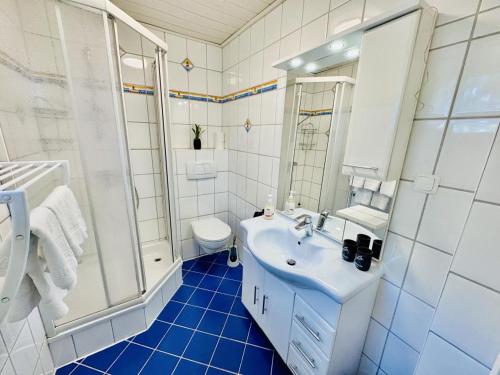 Koupelna v ubytování Ferienhaus Ostseebrise