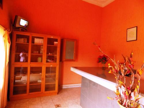 TV a/nebo společenská místnost v ubytování Palm Springs Hotel Masaka