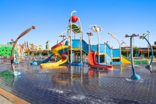 a water park with a colorful playground at Pickalbatros Aqua Fun Club All Inclusive in Marrakech