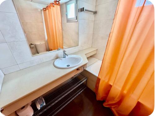 Koupelna v ubytování Ático deltamar