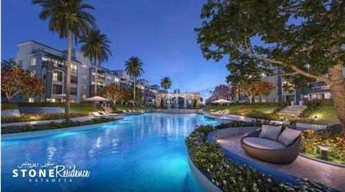 3BR Stylish Apt Ensuite & Pvt Garden, New Cairo, Stone Residence