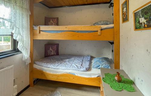 Awesome Home In Ätran With Wifiにあるベッド