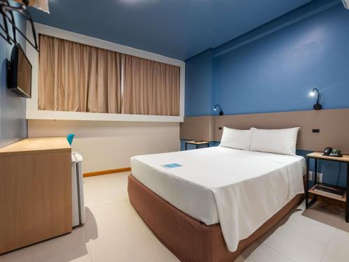 Ibis Styles Belém Hangarにあるベッド
