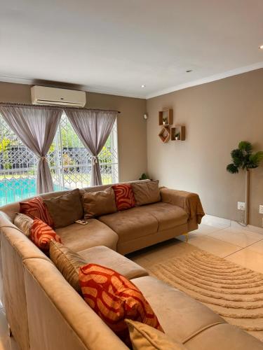 Χώρος καθιστικού στο Reel and Relax Family Hideaway