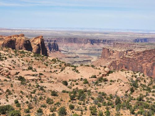 a view of the grand canyon from the rim at Sand Flats Cabin #09 in Moab