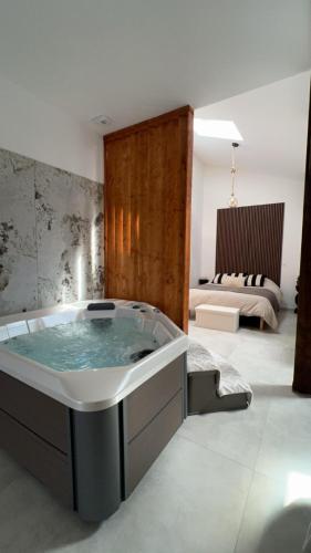 Ένα ή περισσότερα κρεβάτια σε δωμάτιο στο Loftspa67