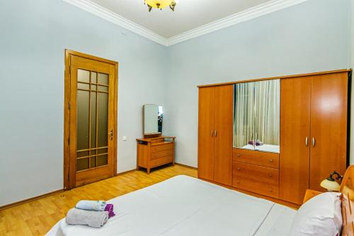 Krevet ili kreveti u jedinici u objektu ISKCON Apartment