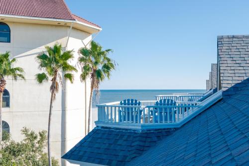 a view of the ocean from the balcony of a hotel at Port O' Call G304 - Modern Oceanview! Atlantic Escape! in Isle of Palms