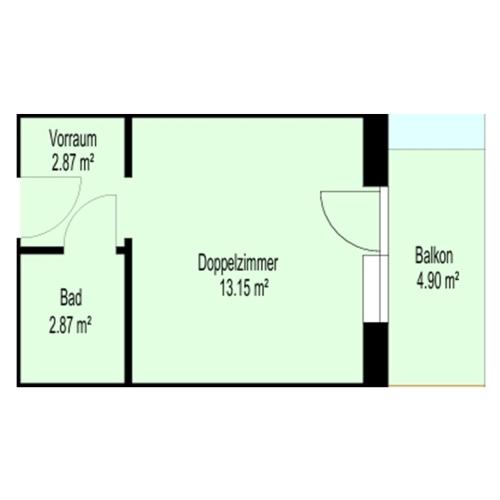 a schematic diagram of a room withium at Haggn&Co in Neukirchen