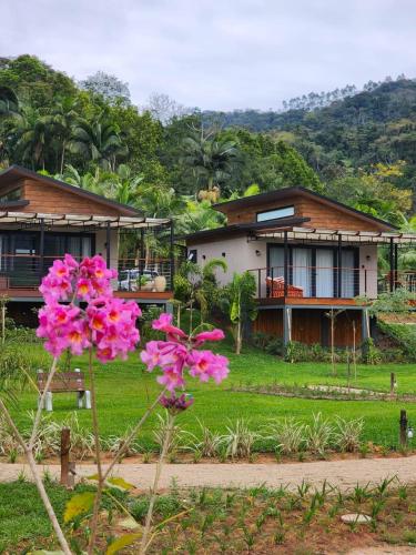 Landskap semula jadi dekat dengan rumah percutian