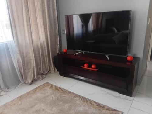 Μια τηλεόραση ή/και κέντρο ψυχαγωγίας στο Kings Lifestyle Apartments, City Retreat