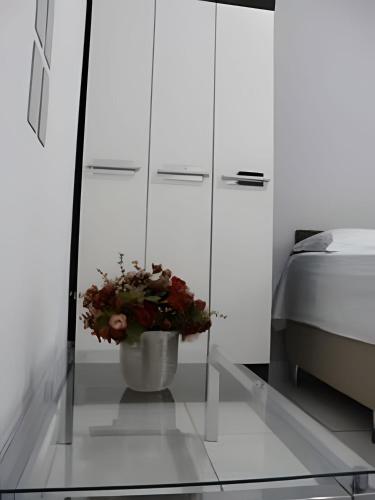 Postel nebo postele na pokoji v ubytování Temporada Cuiabana