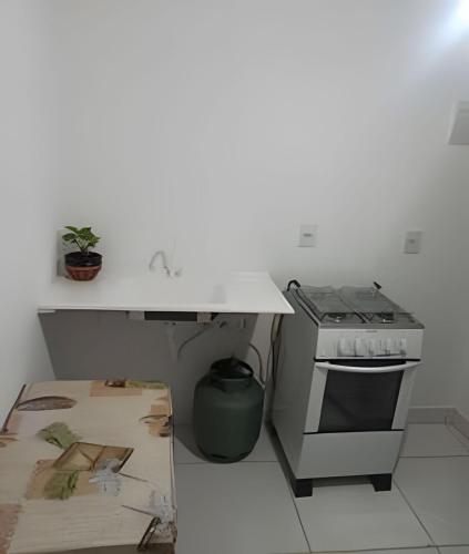 Kuchyň nebo kuchyňský kout v ubytování Temporada Cuiabana
