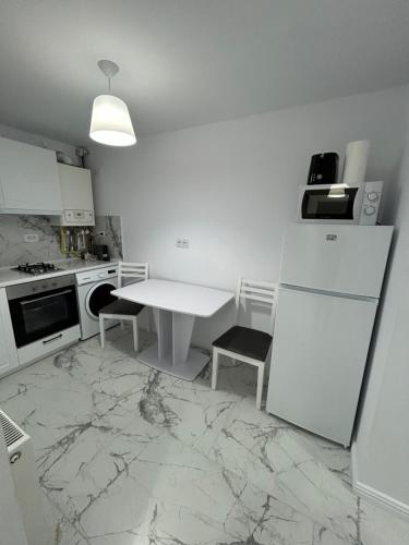 Η κουζίνα ή μικρή κουζίνα στο Fox Apartament