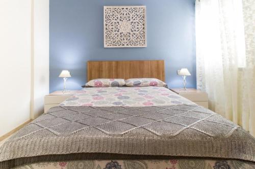 Ένα ή περισσότερα κρεβάτια σε δωμάτιο στο Duplex Agaete Puerto- terraza y Garage