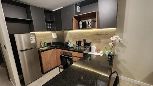 ครัวหรือมุมครัวของ Departamento moderno, nuevo, 1D1B, inmejorable ubicación, estacionamiento