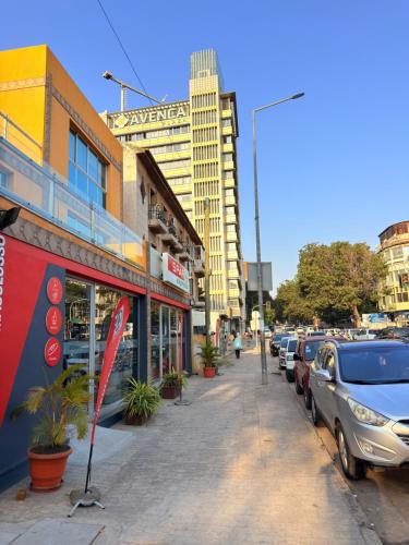 Het gebouw waarin het appartement zich bevindt