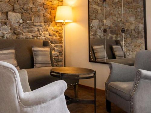 Χώρος καθιστικού στο Hotel de L'Abbaye Le Tronchet - Handwritten Collection