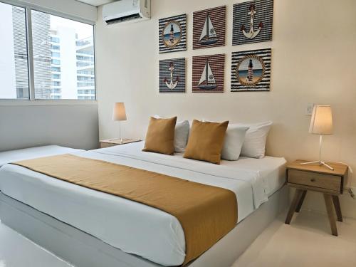 Postel nebo postele na pokoji v ubytování Morros 3 Apartamentos de Lujo