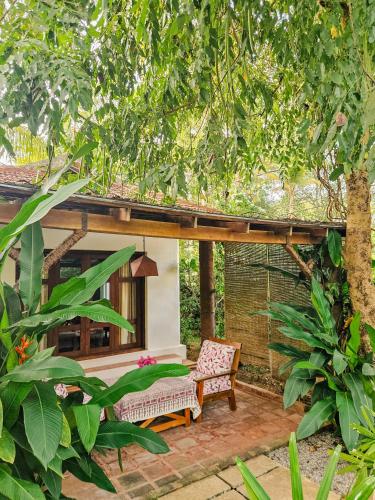 Κήπος έξω από το Villa Akasa