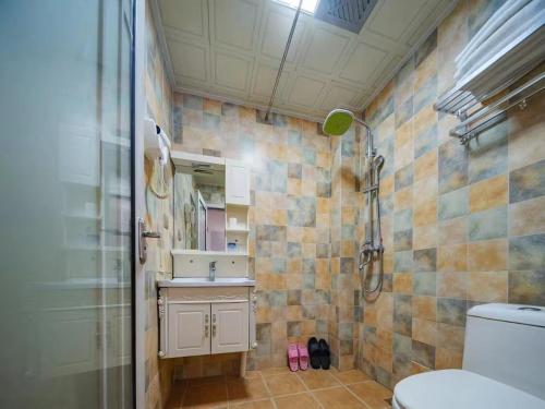 Ένα μπάνιο στο 微漾小筑主题客栈