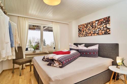 Postel nebo postele na pokoji v ubytování Landhaus am Büchelstein