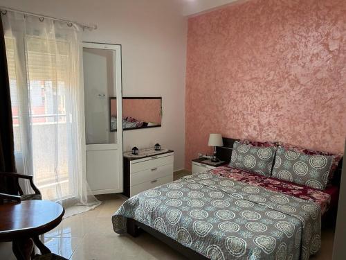 Кровать или кровати в номере luxury apartment