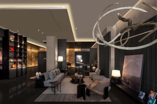 Χώρος καθιστικού στο Atour Hotel Xujiahui Center