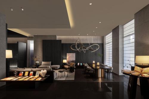 Χώρος καθιστικού στο Atour Hotel Xujiahui Center