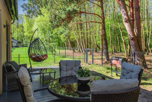 Zahrada ubytování Luxury Villa with Pine Forest View, Palanga