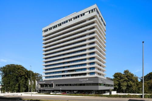 El edificio en el que está el hotel