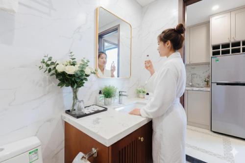 Dapur atau dapur kecil di Margaery Apartment Tu Hoa Princess