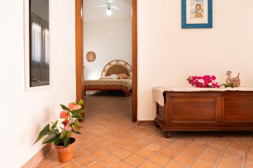 Katil atau katil-katil dalam bilik di Agro Antico B&b