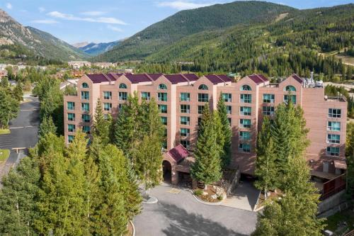 an aerial view of a resort with trees at Hyatt Place Keystone - Dillon in Keystone