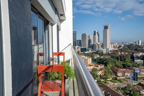 Escada Studio & 2-bedroom, Rooftop Swimming Pool, Gym, Workspace, Wonderiss Homes Westland Livingにあるバルコニーまたはテラス