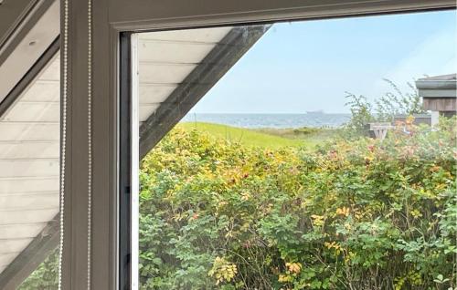 a window view of the ocean from a house at Awesome Home In Tranekær With Wifi in Tranekær