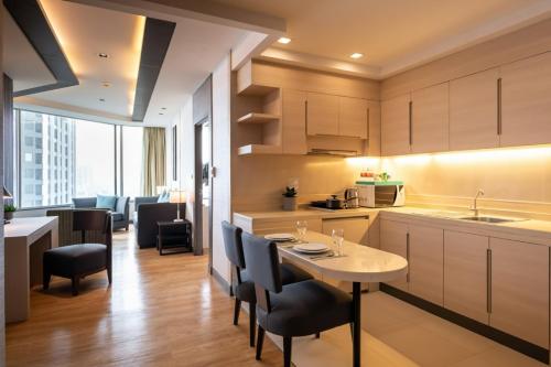 Kuchyň nebo kuchyňský kout v ubytování Jasmine Resort Bangkok
