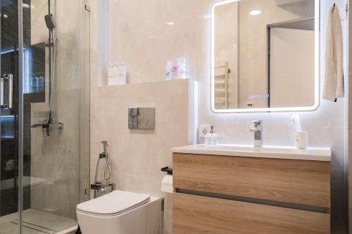 Bilik mandi di Luxury apartment in the center of Tashkent in NRG U-Tower