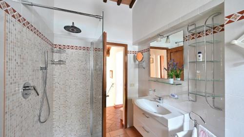 Koupelna v ubytování Aia di Ama