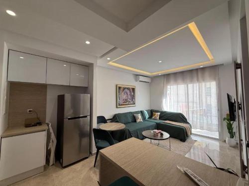Khu vực ghế ngồi tại luxueux studio a malabata tanger