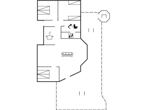 Půdorys ubytování Holiday Home Jorina - 700m to the fjord by Interhome
