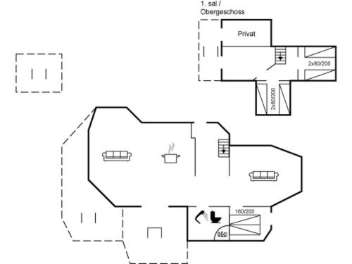 Plano de Holiday Home Laurentius - 50m from the sea by Interhome