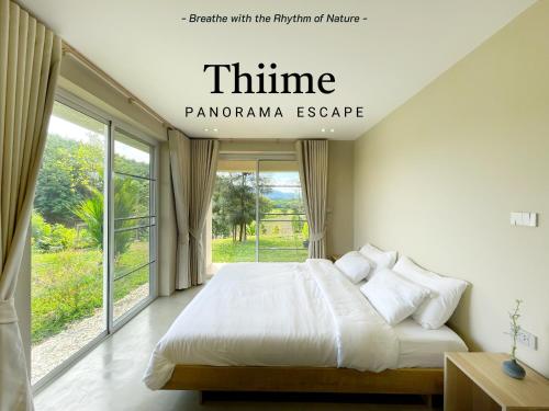 Ένα ή περισσότερα κρεβάτια σε δωμάτιο στο Thiime - Chiang Rai