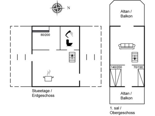 MartofteにあるHoliday Home Luci - 20m from the sea by Interhomeの三つの図をもつて行う研究室の図