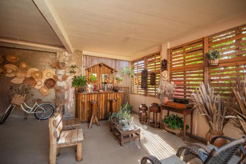 Χώρος καθιστικού στο Pousada Verde Villas