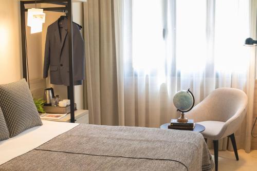 Katil atau katil-katil dalam bilik di Hotel Denit Barcelona