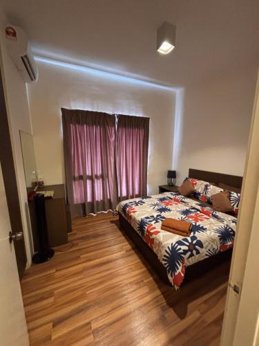 Postel nebo postele na pokoji v ubytování Studio Homestay SGarden Resort Residences